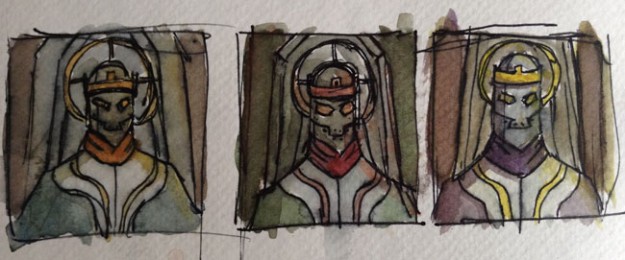 masked-king-sketches-color